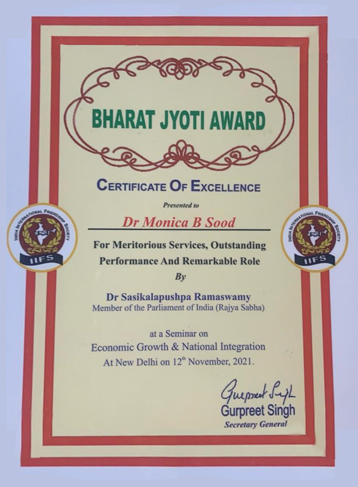 Bharat Jyoti Award 2021